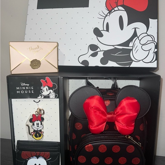 Disney Minnie Mouse Red and Black Kids Backpack